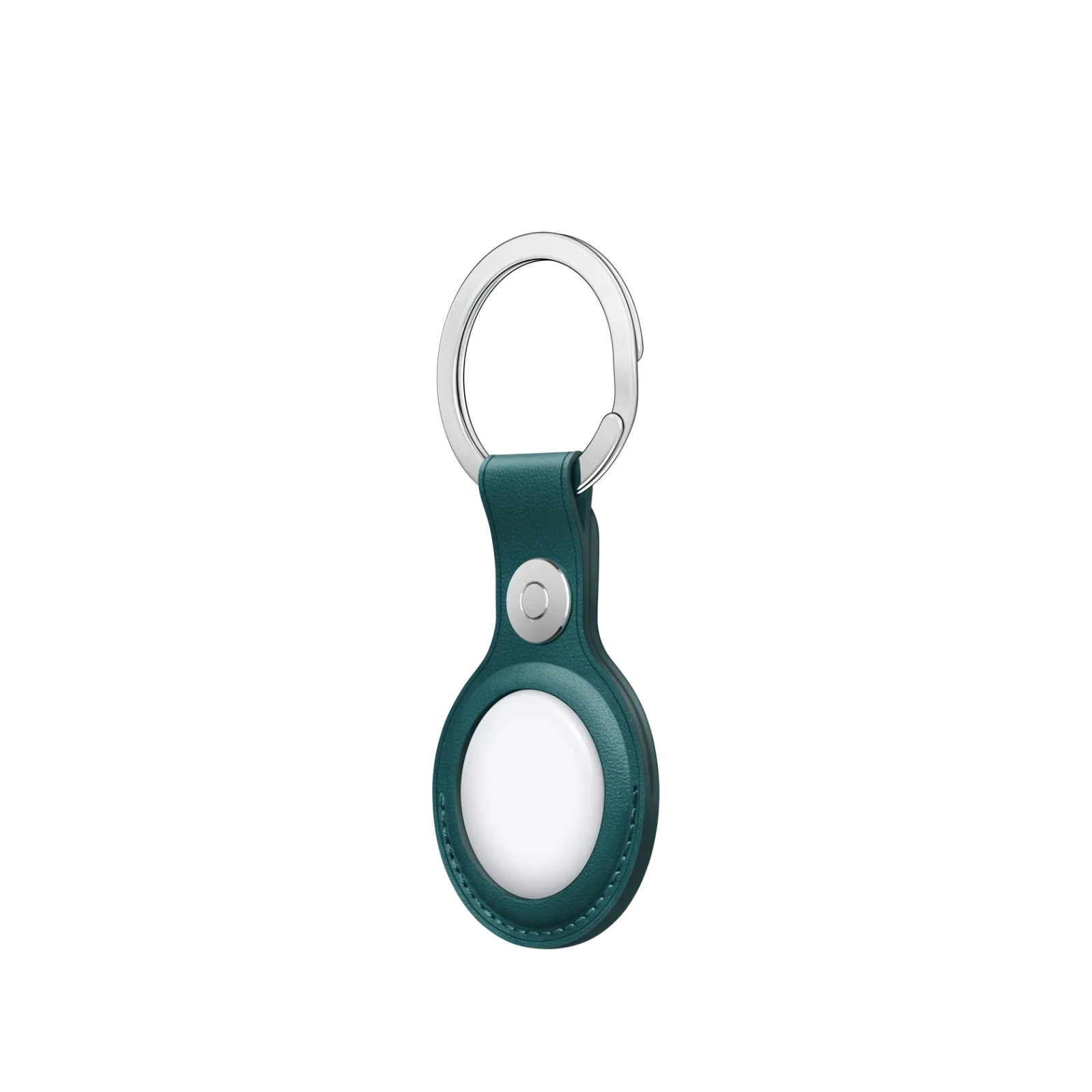 Apple MM073FE/A AirTag Leather Key Ring - Forest Green view 3
