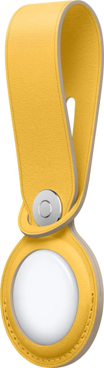 Apple MM003FE/A AirTag Leather Loop - Meyer Lemon view 2