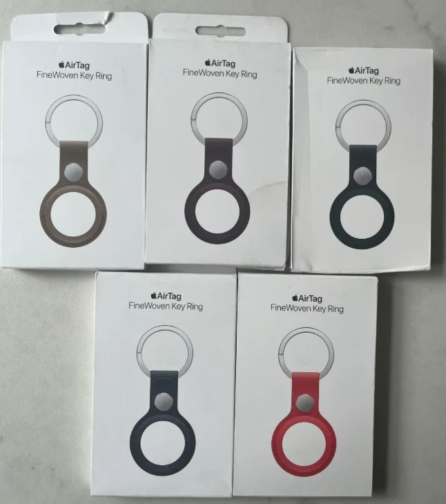 Apple MGG04FE/A AirTag FineWoven Key Ring - Midnight Purple view 4