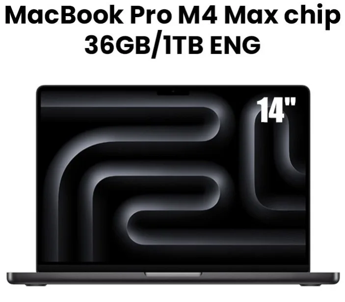Apple MX2K3ZP/A MacBook Pro 14-inch (M4 Max, 2025) – 36GB unified memory, 1TB SSD, Space Black