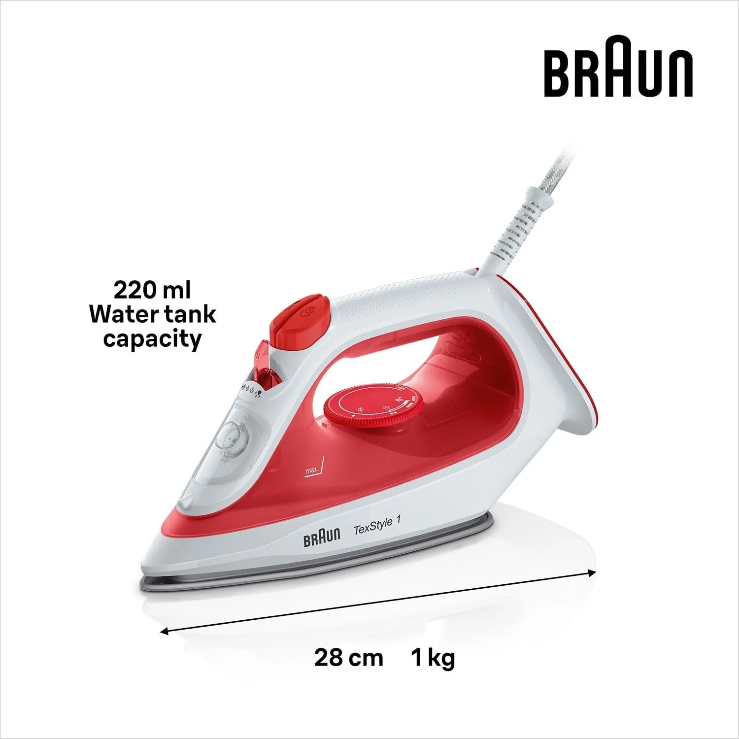 Braun SG0127407010 Braun STEAM IRON 12710000-SI1019RD