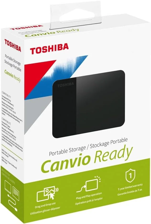 TOSHIBA HDTP340AK3CA Toshiba Canvio Ready B3 External HDD 4TB Black