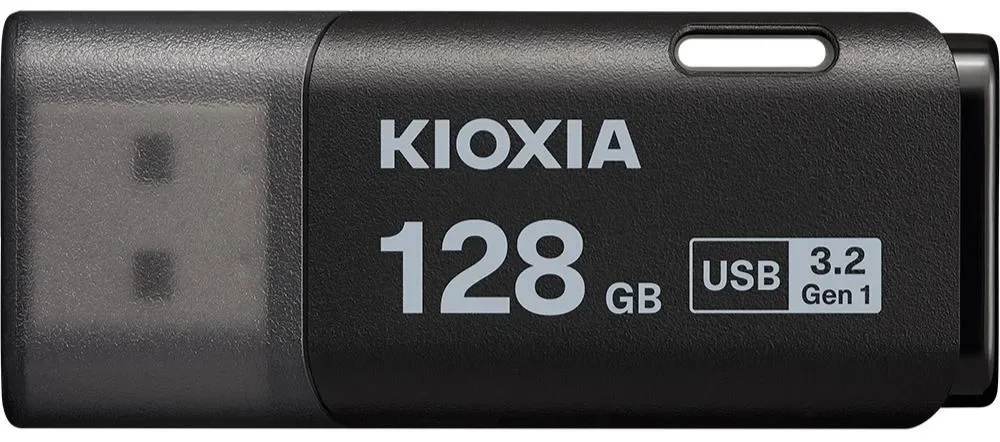 KIOXIA LU301K128GG4 TransMemory U301 USB3.2 Gen 1 - Black view 3