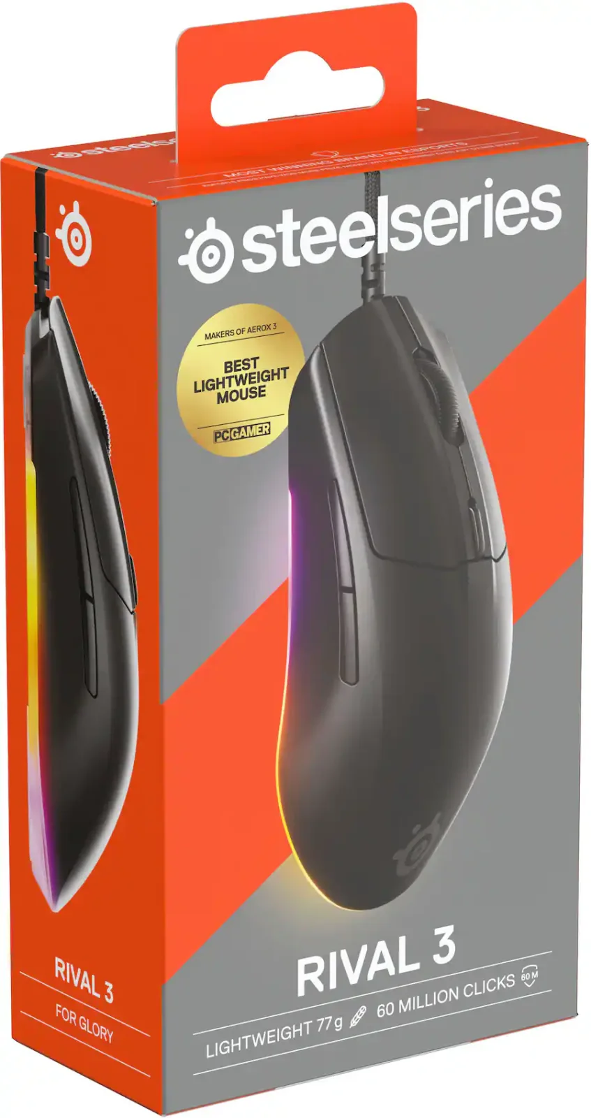 SteelSeries 62523 Rival 3 Gen 2 Wireless Gaming Mouse – Black