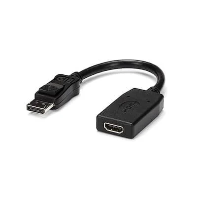 Startech.Com DP TO HDMI CONVERTER StarTech.com DisplayPort to HDMI Adapter, 1080p DP to HDMI Adapter/Video Converter, VESA Certified, DP to HDMI Monitor/Display, Passive - 1 x 19-pin HDMI Digital Audio/Video - Female - 1 x 20-pin DisplayPort 1.2 Digital Audio/Video - Male - Black