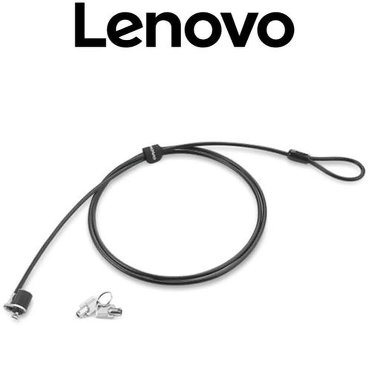Lenovo Security Cable Lock Lenovo 57Y4303 Cable Lock For Notebook, Desktop Computer, Docking Station, Monitor - 1.52 m (4.50 mm Dia) Cable - Keyed Lock - Zinc Alloy, Galvanized Steel - For Notebook, Desktop Computer, Docking Station, Monitor