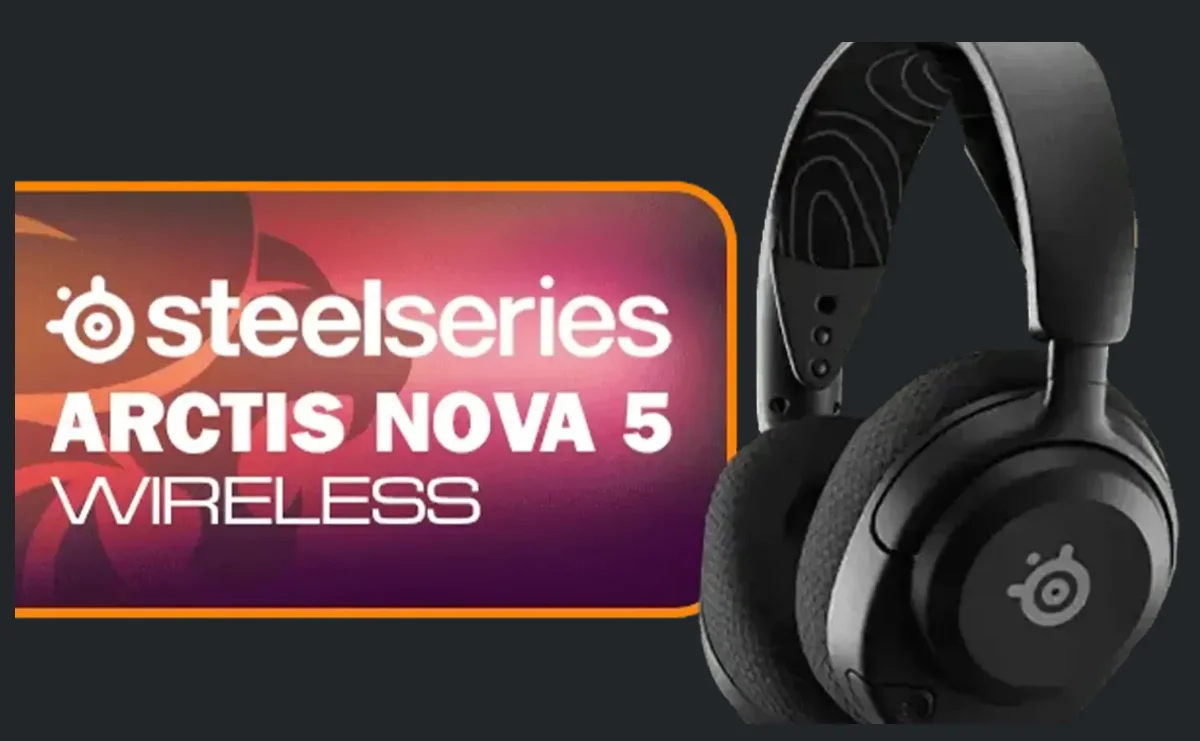 SteelSeries 61670 Arctis Nova 5 Wireless Gaming Headset (Black)
