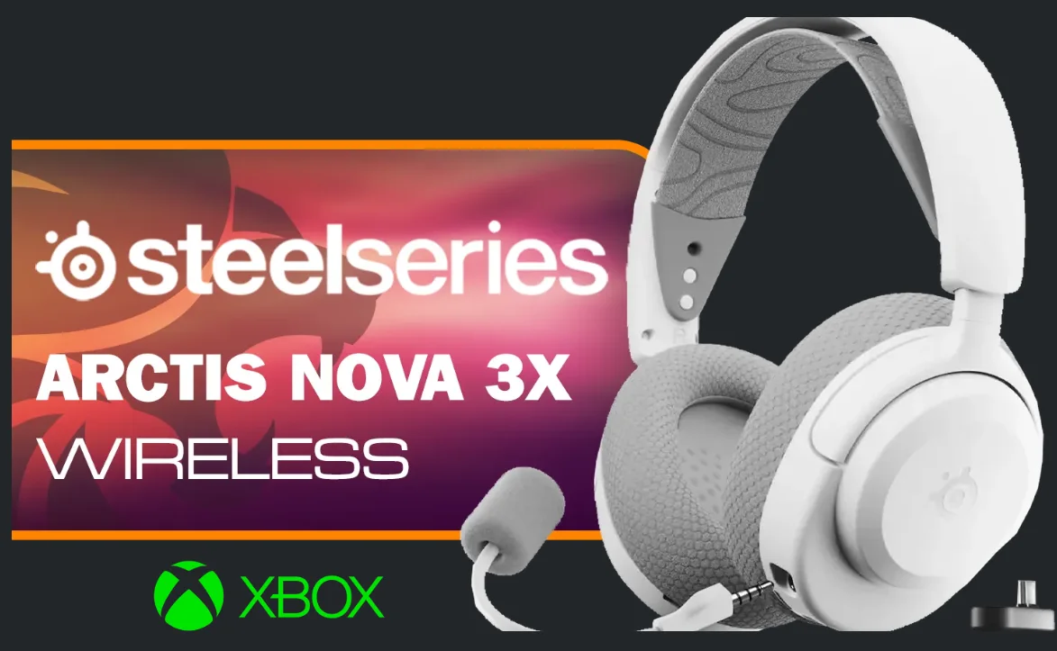 SteelSeries 61690 Arctis Nova 3X Wireless Gaming Headset for Xbox (White)