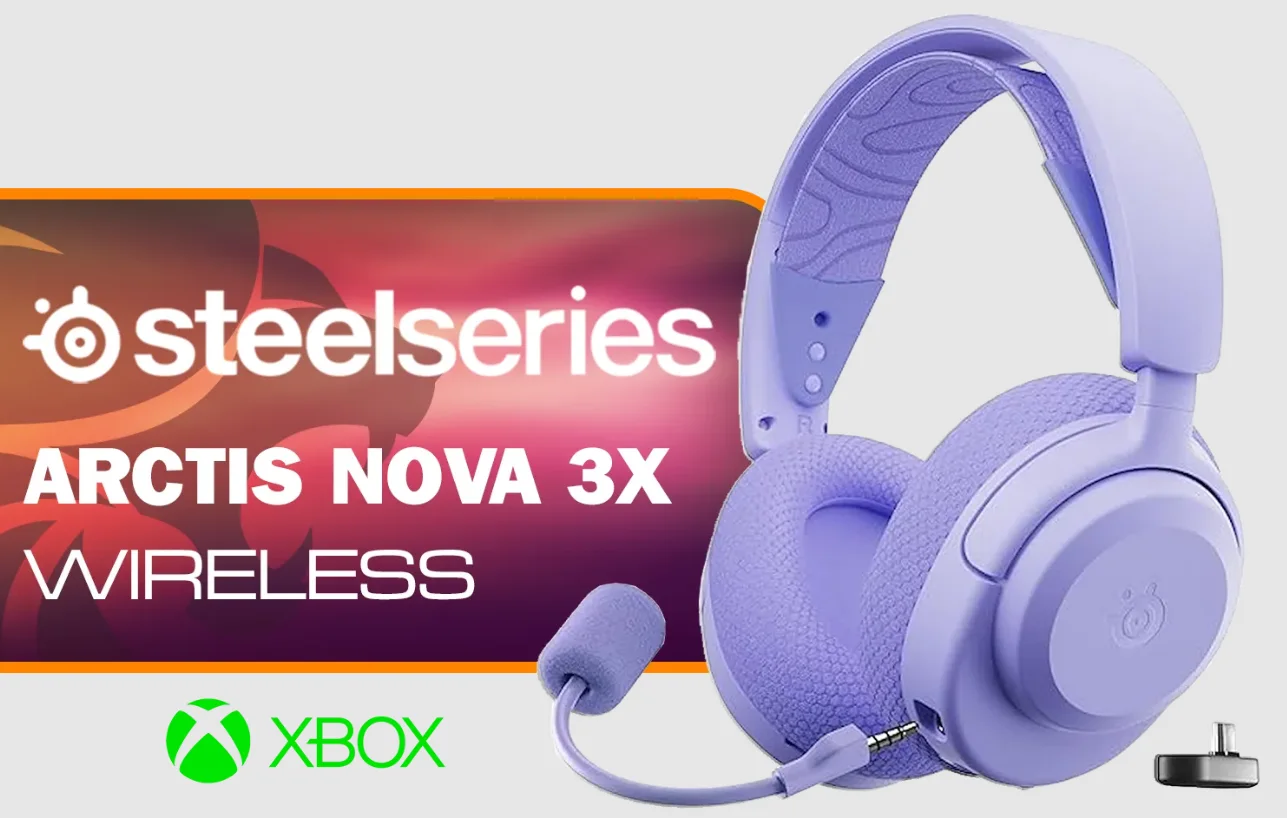 SteelSeries 61693Arctis Nova 3X Wireless Gaming Headset for Xbox (Lavender)
