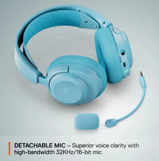 SteelSeries 61688 Arctis Nova 3P Wireless Gaming Headset for PlayStation (Aqua)
