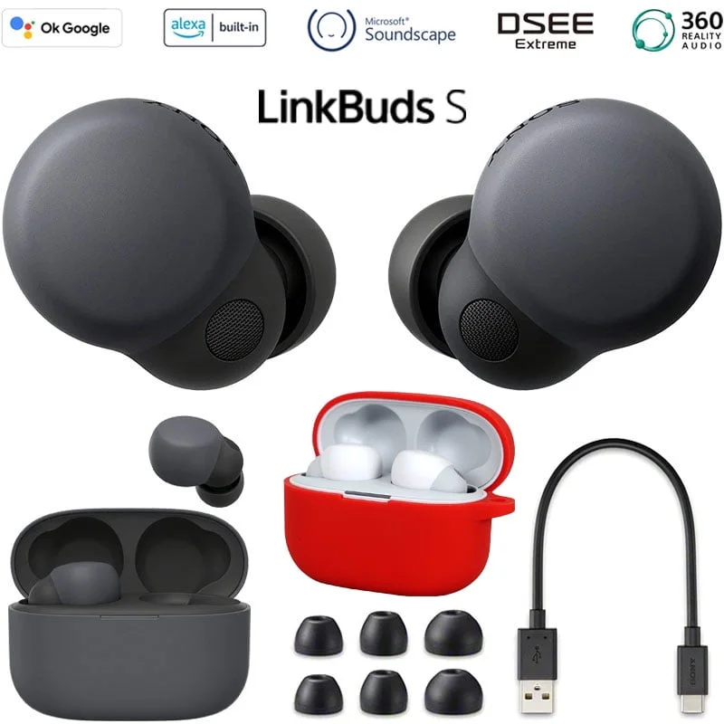 Sony WF-LS900N LinkBuds S Truly Wireless Noise-Canceling Earbuds (Black)