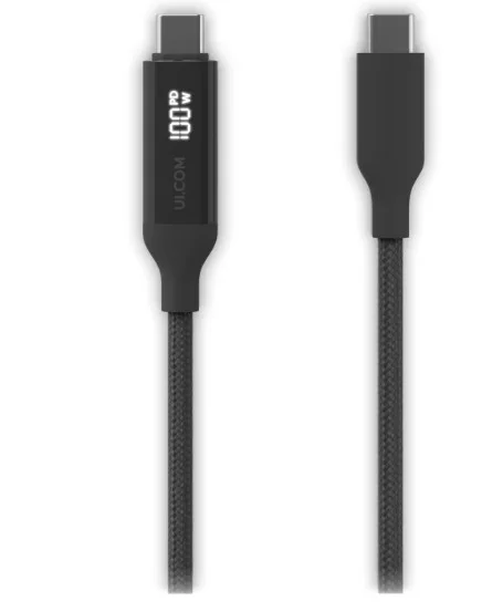 Ubiquiti UACC-Cable-USB-100W-2M-BK USB-C Cable with Charge Display view 3