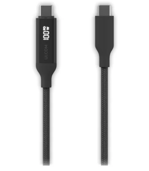 Ubiquiti UACC-Cable-USB-100W-0.3M-BK USB-C Cable with Charge Display view 3