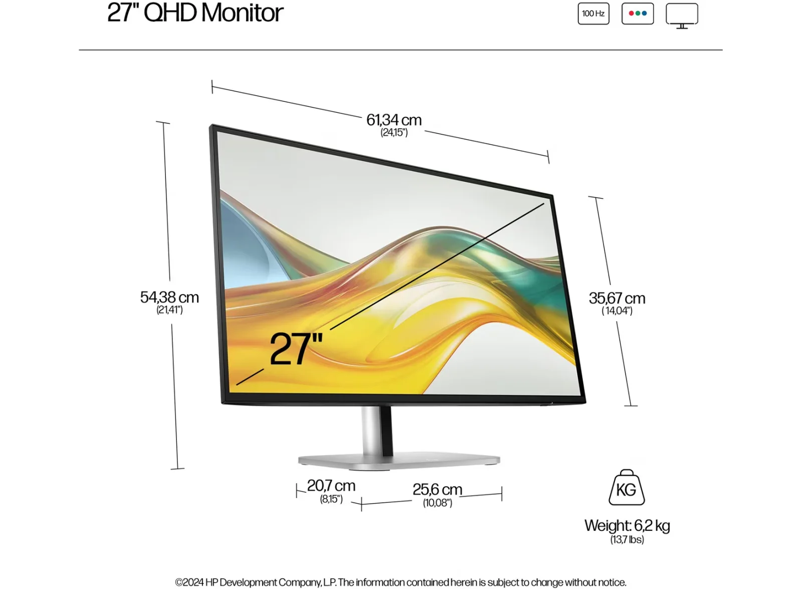Hp S5 Pro 27IN QHD 527pq Monitor HP 527pq 27" Class WQHD LED Monitor - 16:9 - Black - 68.6 cm (27") Viewable - In-plane Switching (IPS) Technology - Edge WLED Backlight - 2560 x 1440 - 350 cd/m² - 5 ms - 100 Hz Refresh Rate - HDMI - DisplayPort - VESA Mount Compatible - USB Hub