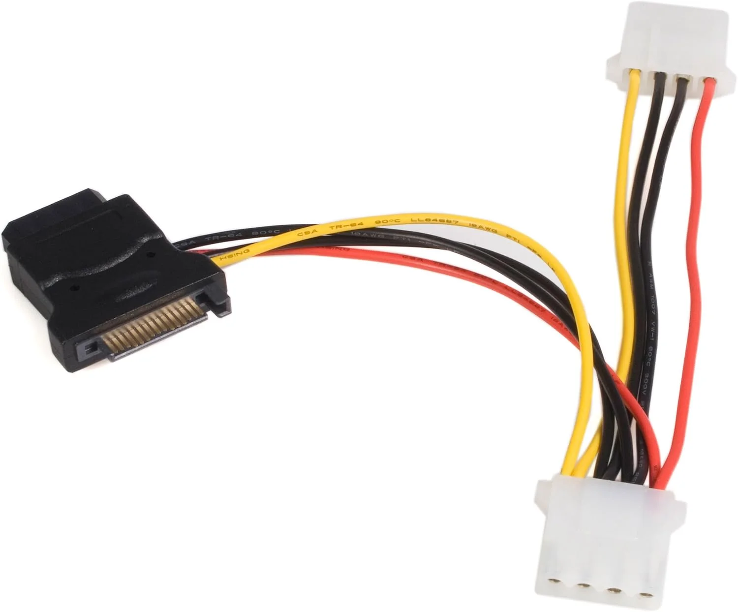 Startech.Com SATA TO LP4 POWER CABLE ADAPTER StarTech.com LP4SATAFM2L Adapter Cord - 15.24 cm - For Hard Drive, Optical Drive - Serial ATA / LP4 - Black Each