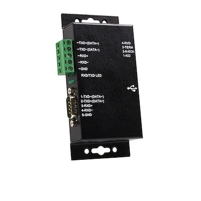 Startech.Com 1 PORT USB TO SERIAL RS422/485 ADAPTER StarTech.com ICUSB422IS Serial Adapter - 1 - TAA Compliant - USB 2.0 Type B - PC, Linux, Mac - 1 x Number of Serial Ports External