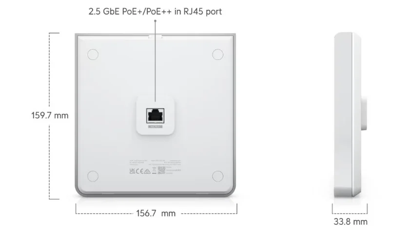 Ubiquiti U6-Enterprise-IW U6 Enterprise In-Wall view 2