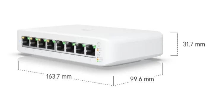 Ubiquiti USW-Lite-8-PoE (52W) Lite 8 PoE