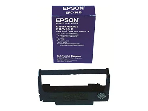 EPSON C43S015374 ERC‑38B Fabric Ribbon (Black)