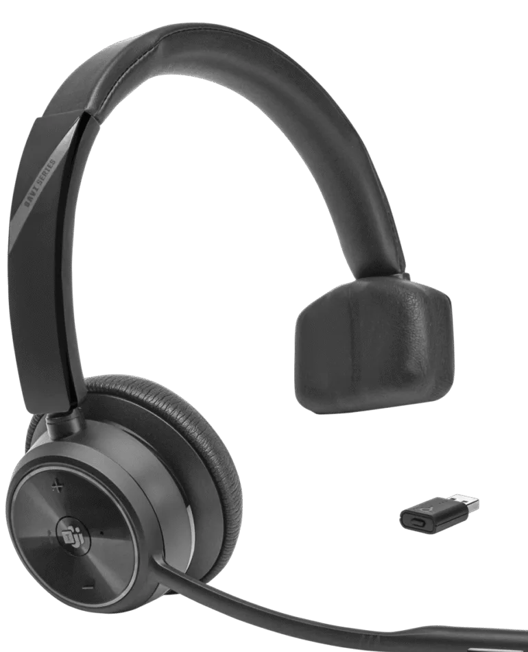 Hp Poly Savi 7310 Mono -M D2 HS Poly Savi 7300 Office 7310 Wireless Mono Headset - Black - Microsoft Teams Certification - Ear-cup - 13700 cm - DECT