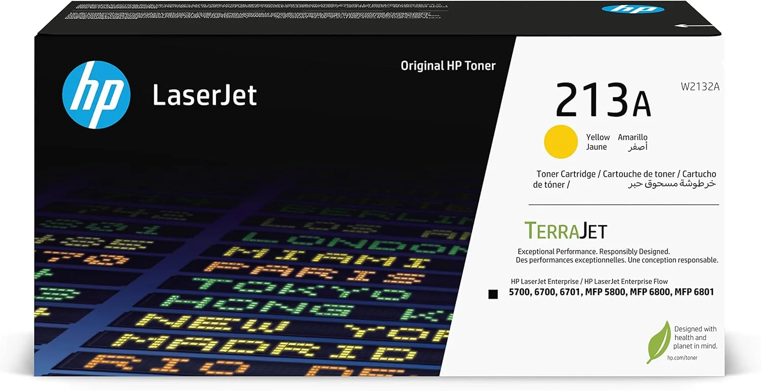 HP 213A Ylw Original LaserJet Toner Crtg HP 213A Original Laser Toner Cartridge - Yellow - 1 Each