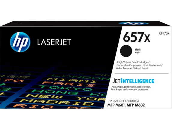 Hp 657X Black LaserJet Toner Cartridge HP 657X Original High Yield Laser Toner Cartridge - Black - 1 Each - 28000 Pages