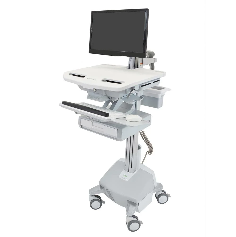 Ergotron SV44-1212-2 StyleView Cart with LCD Arm, LiFe Powered, 1 Drawer, EU, SAU-EU