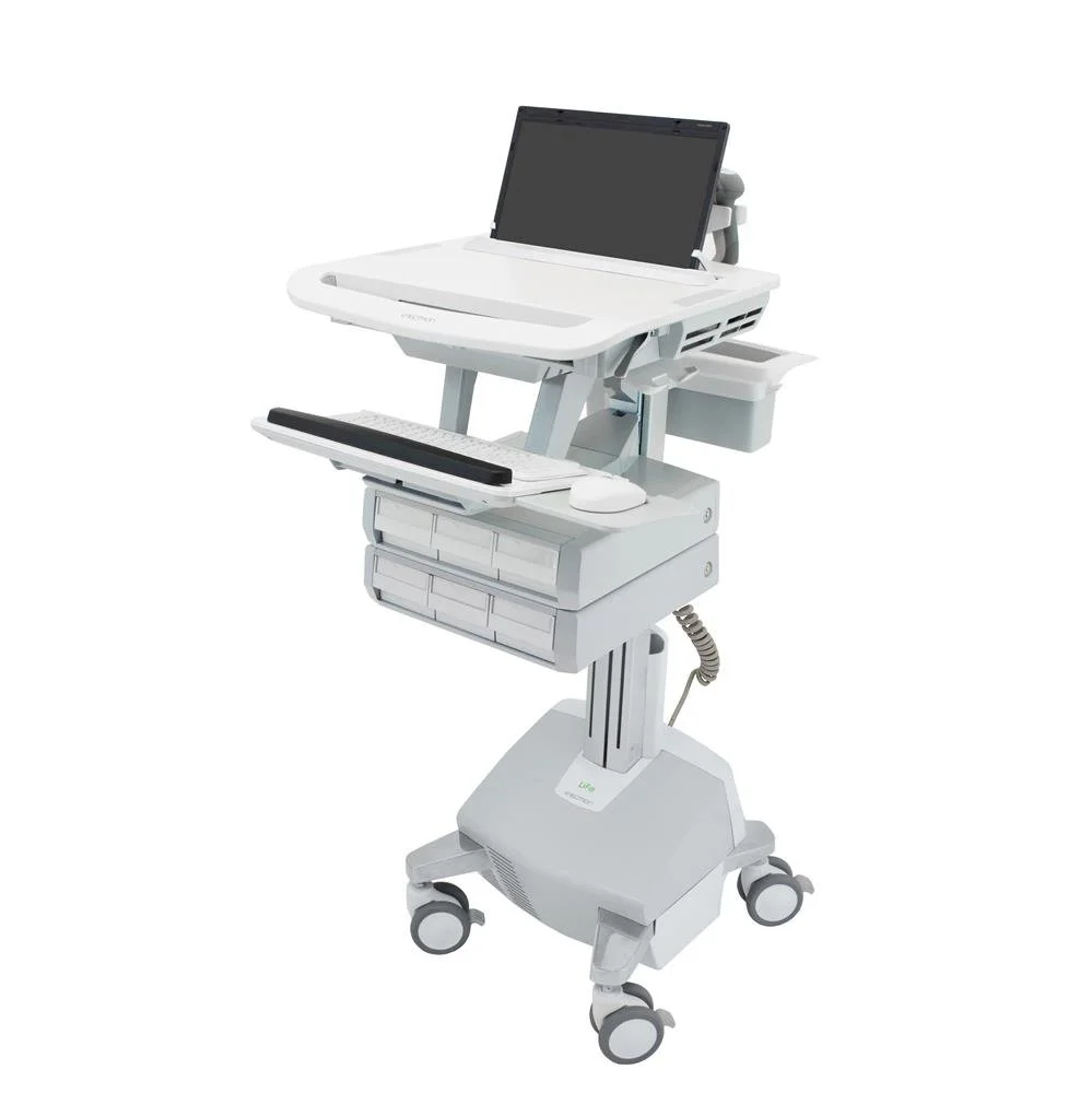 Ergotron SV44-1162-3 StyleView Laptop Cart, LiFe Powered, 6 Drawers, UK, IRL, HKG, MYS, SAU-UK