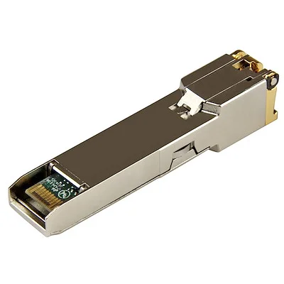 Startech.Com GB RJ45 COPPER SFP - CISCO COMPATIBLE StarTech.com SFP (mini-GBIC) - 1 x RJ-45 1000Base-T Network LAN - 1 Each - For Data Networking - Twisted PairGigabit Ethernet - 1000Base-T - Hot-pluggable, Hot-swappable view 2