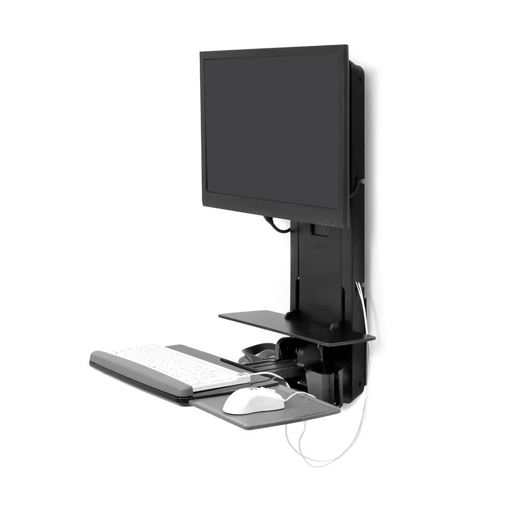 Ergotron 61-080-085 PATIENT ROOM, VL18 STS WM, ERGOTRON BLACK