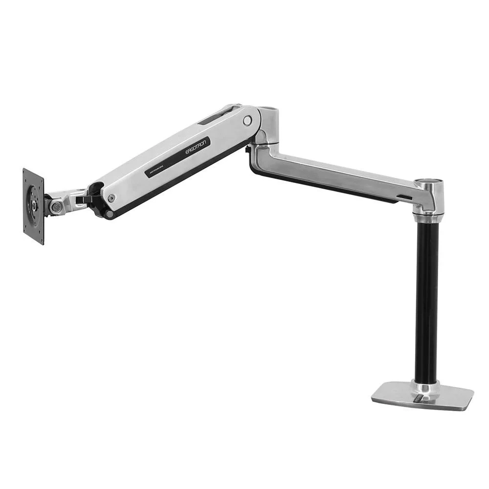 Ergotron 45-360-026 LX Sit Stand, Desk Mount LCD Arm, Polished