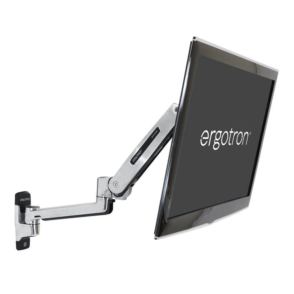 Ergotron 45-353-026 LX Sit-Stand Wall Mount LCD Arm, Polished