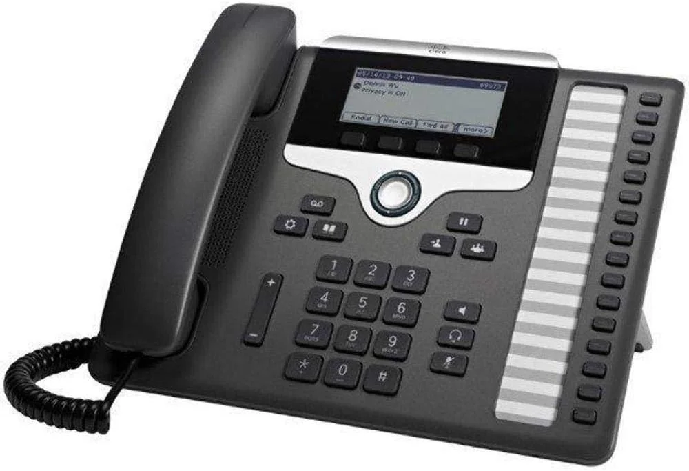 Cisco UC Phone 7861 Cisco 7861 IP Phone - Corded - Wall Mountable - Charcoal - 16 x Total Line - VoIP - 8.9 cm (3.5") - Enhanced User Connect License - 2 x Network (RJ-45) - PoE Ports