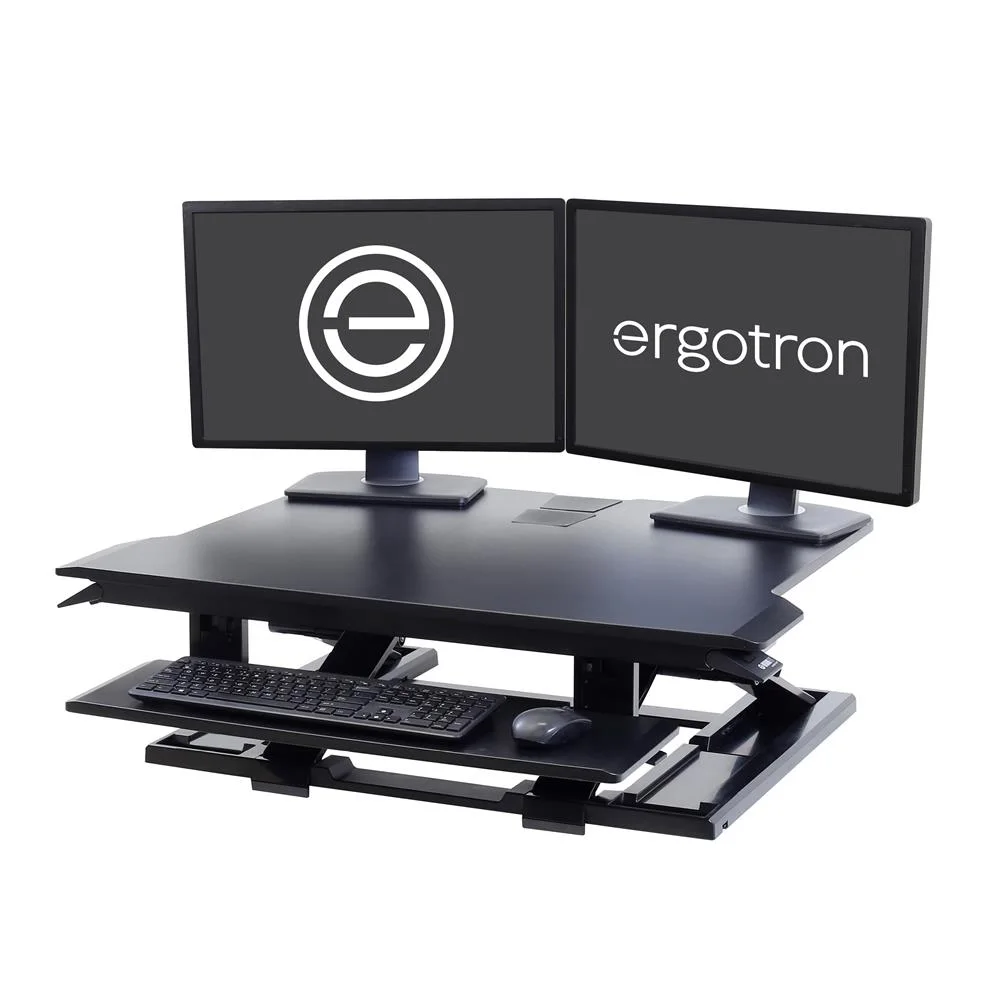 Ergotron 33-467-921 WorkFit-TX Standing Desk Converter, Black.