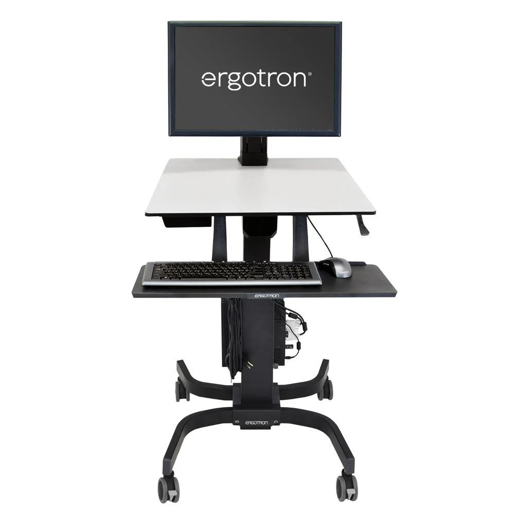 Ergotron 24-216-085 WorkFit-C, Single HD Sit-Stand Workstation