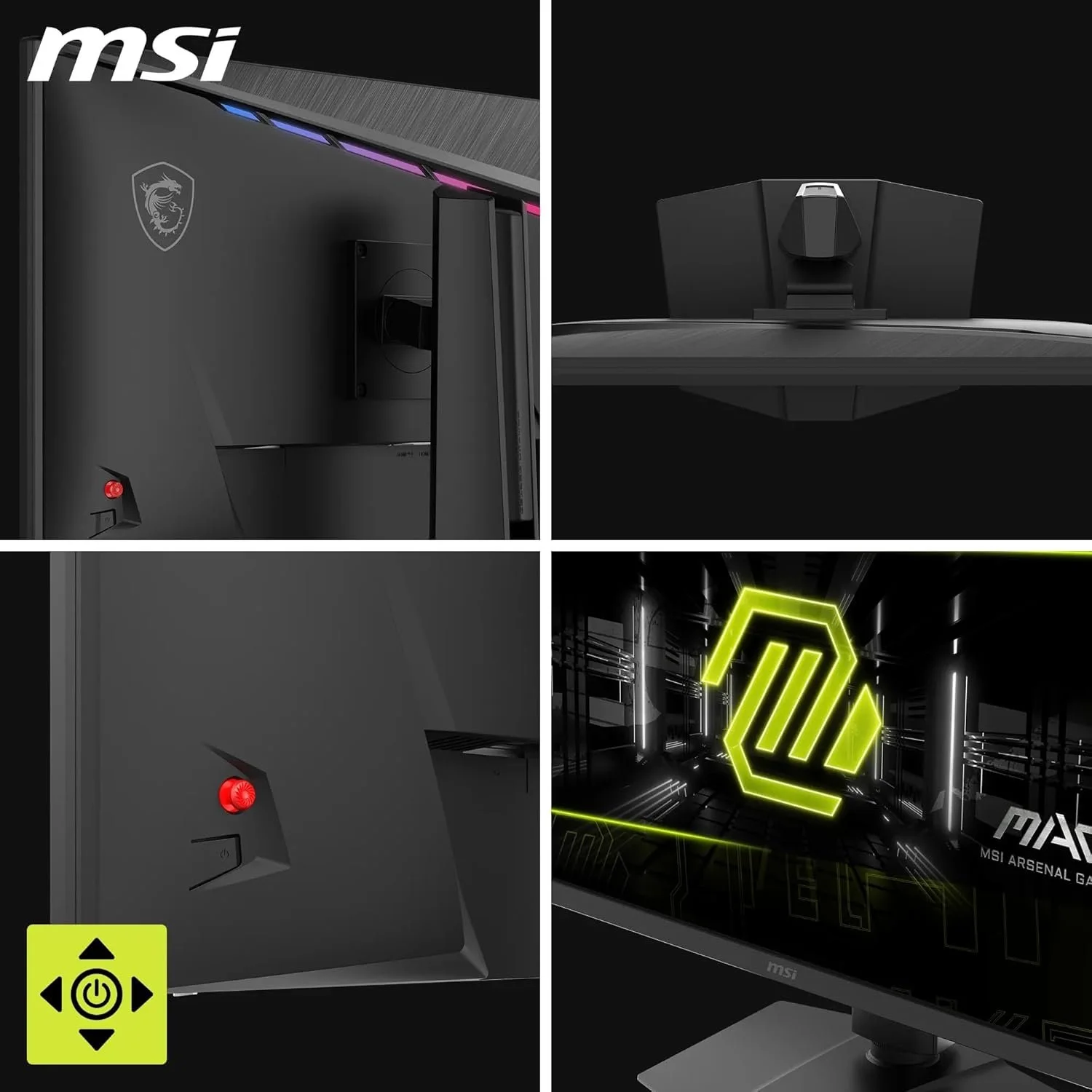 MSI MAG 272URDF E16 27″ Dual Mode UHD‑160 Hz / FHD‑320 Hz Flat Rapid IPS Gaming Monitor view 3