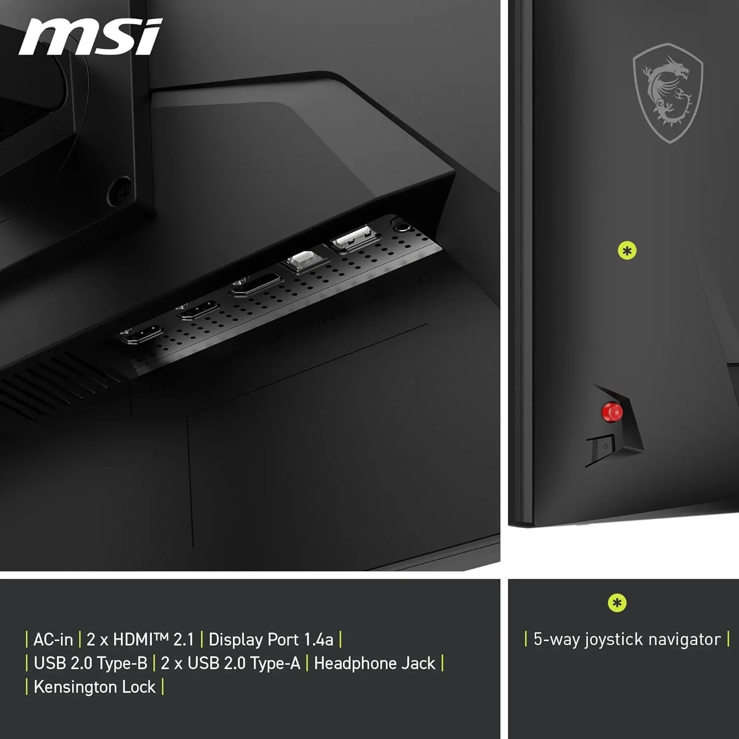 MSI MAG 272URDF E16 27″ Dual Mode UHD‑160 Hz / FHD‑320 Hz Flat Rapid IPS Gaming Monitor view 4
