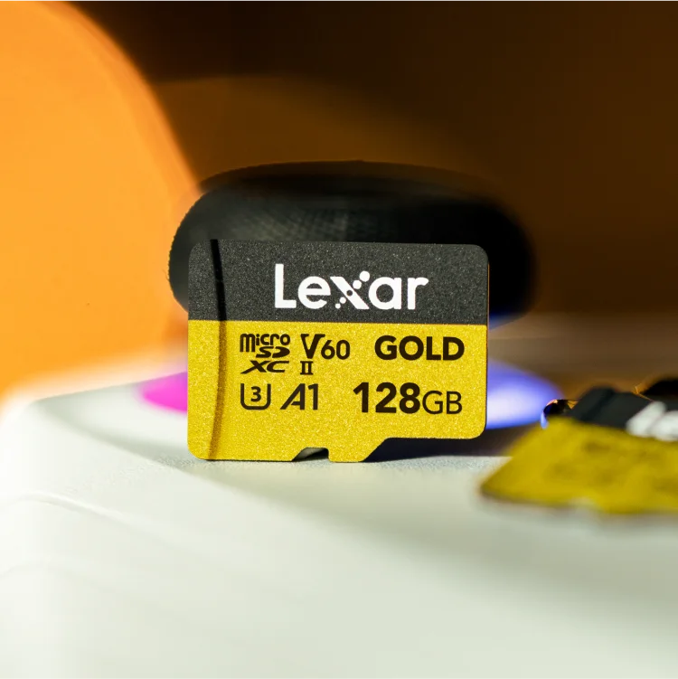 128GB Micro - Lexar® Professional GOLD microSDXC™ UHS-II Card (280MB/s) view 2
