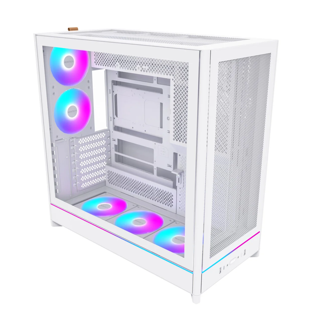 MONTECH HS01 Pro White (Mesh Front 5 Fan ARGB) view 2