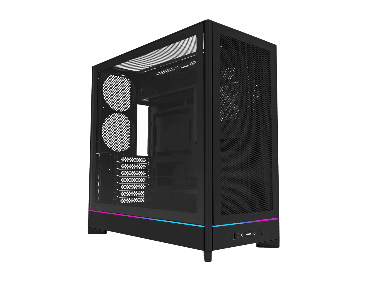 MONTECH HS01 Black (Mesh Front) view 2