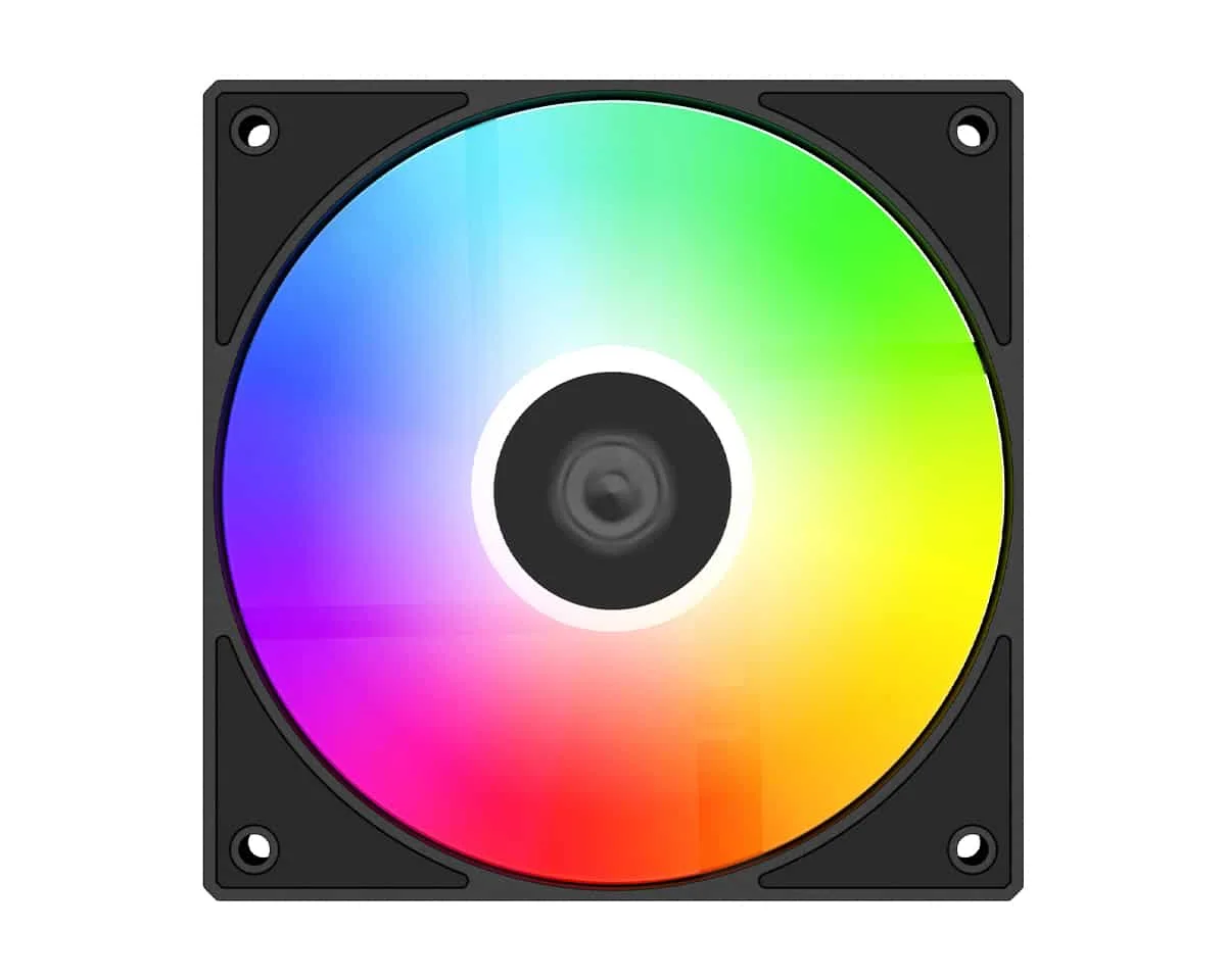 ID-Cooling AS 120 ARGB PWM Fan - Black view 2