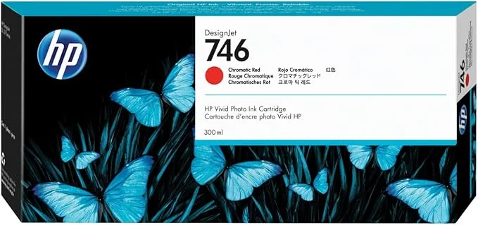 HP 746 300-ml Chromatic Red HP 746 Original Inkjet Ink Cartridge - Chromatic Red Pack