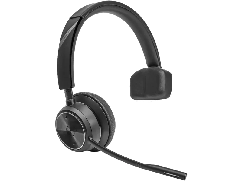 Hp Poly Savi 7410 Mono -M D2 HS Poly Savi 7400 Office 7410 Wireless On-ear, Over-the-head Mono Headset - Black - Microsoft Teams Certification - Monaural - Ear-cup - 18000 cm - Bluetooth/DECT
