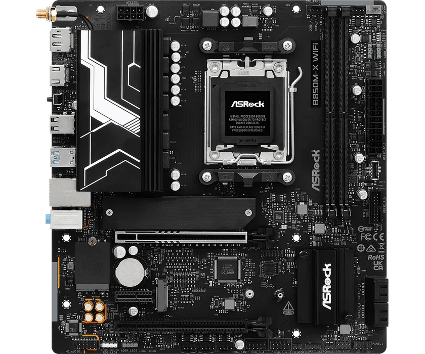 ASRock B850M-X WIFI 6E R2.0 view 2