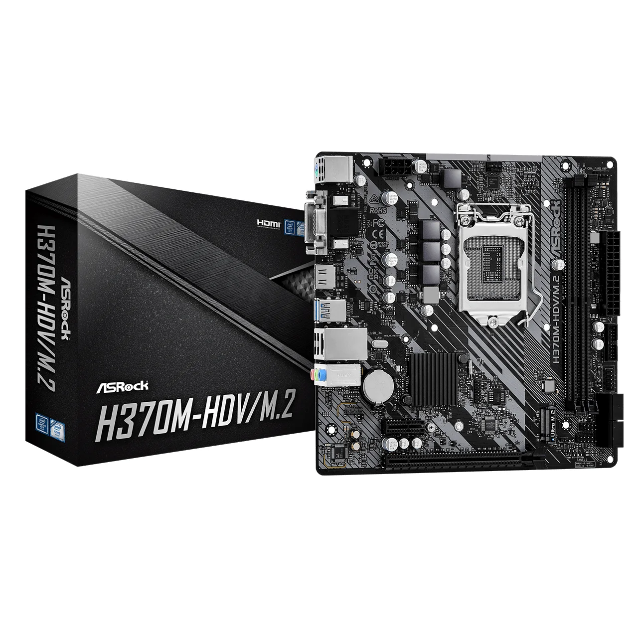 ASRock H370M-HDV/M.2 (LGA1151 8th/9th gen)