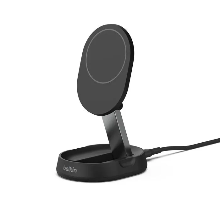 Belkin BOOSTCHRG Qi2 WC 15W Convertible Belkin BoostCharge Pro Induction Charger - Black - For Qi2-enabled Device, iPhone - Fast Charging, Magnetic, Compact