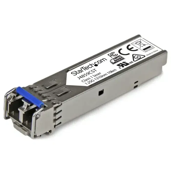 Startech.Com GB FIBER SFP - HP J4859C COMPATIBLE StarTech.com SFP (mini-GBIC) - 1 x LC Duplex 1000Base-LX Network - 1 Each - For Optical Network, Data Networking - Optical Fiber - Multi-mode - 1.25 Gigabit Ethernet - 1000Base-LX, Single-mode - Hot-pluggable, Hot-swappable