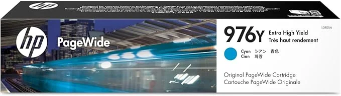 Hp 976Y CYAN ORIGINAL INK CRTG HP 976Y (L0R05A) Original Extra High Yield Page Wide Ink Cartridge - Cyan - 1 Each - 13000 Pages