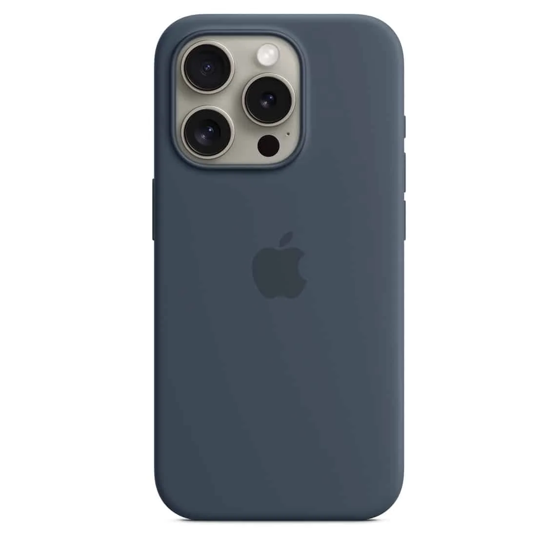 Apple MT1D3FE/A iPhone 15 Pro Silicone Case with MagSafe - Storm Blue