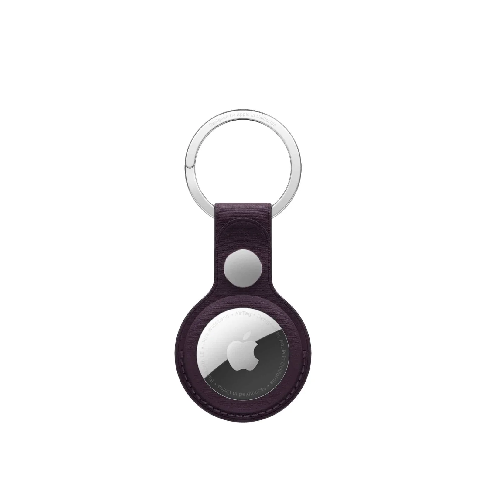 Apple MA7K4FE/A AirTag FineWoven Key Ring - Blackberry